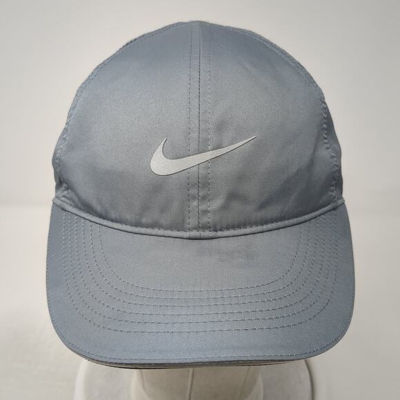 Nike Dri-Fit Slideback Baseball Cap Gray One Size Adjustable Featherlight - Picture 2 of 10